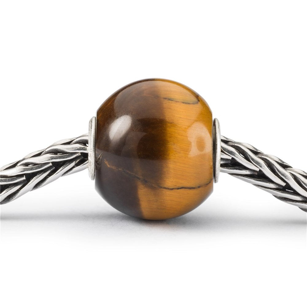 Trollbeads Jumbo Round Yellow Tiger Eye Bead
