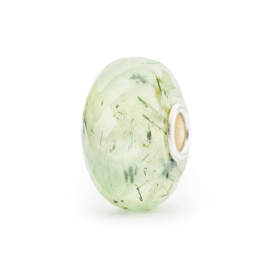 Trollbeads Prehnite with Toumalinated Quartz Bead