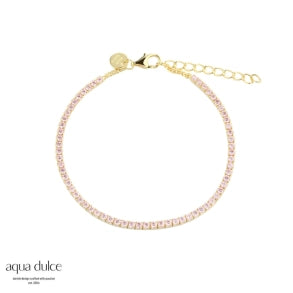 Aqua Dulce Rose Dagny Tennis armbånd