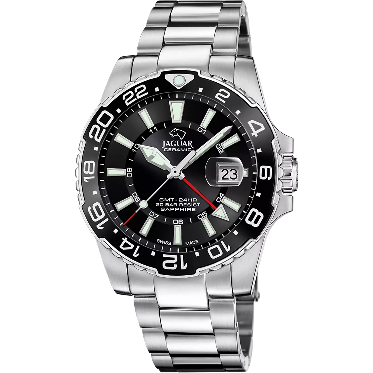 Jaguar ur Swiss Made Ceramic GMT J1011/6