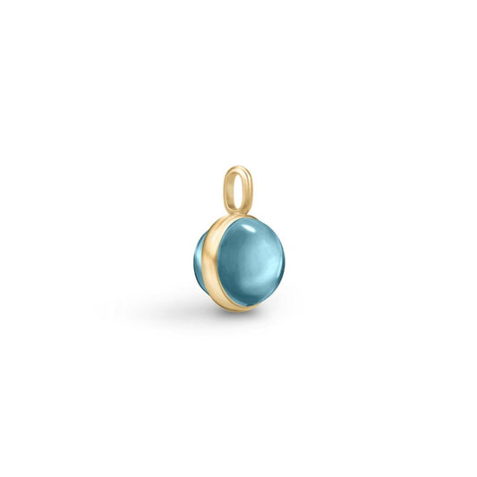Julie Sandlau Prime Pendant Ice blue forgyldt