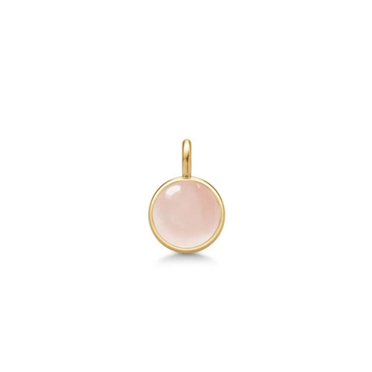 Julie Sandlau Prime Pendant Milky Rose forgyldt