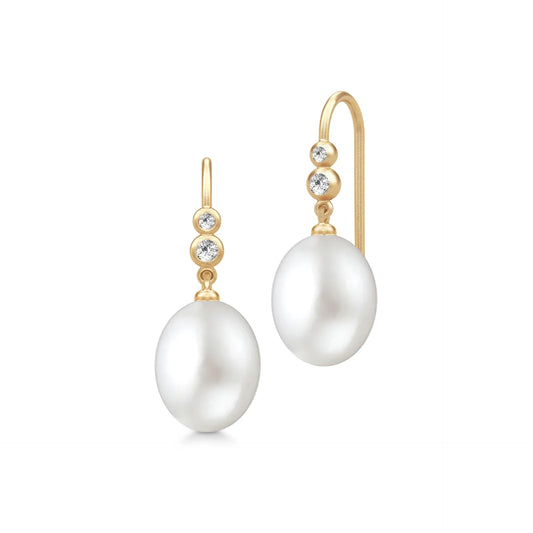 Julie Sandlau Perla Earrings White Pearl