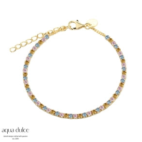 Aqua Dulce Pastel Love Tennis armbånd
