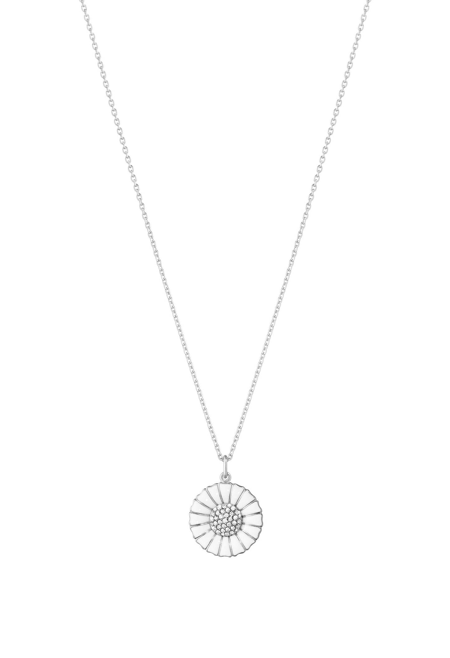 Georg Jensen Daisy halskæde hvid sølv