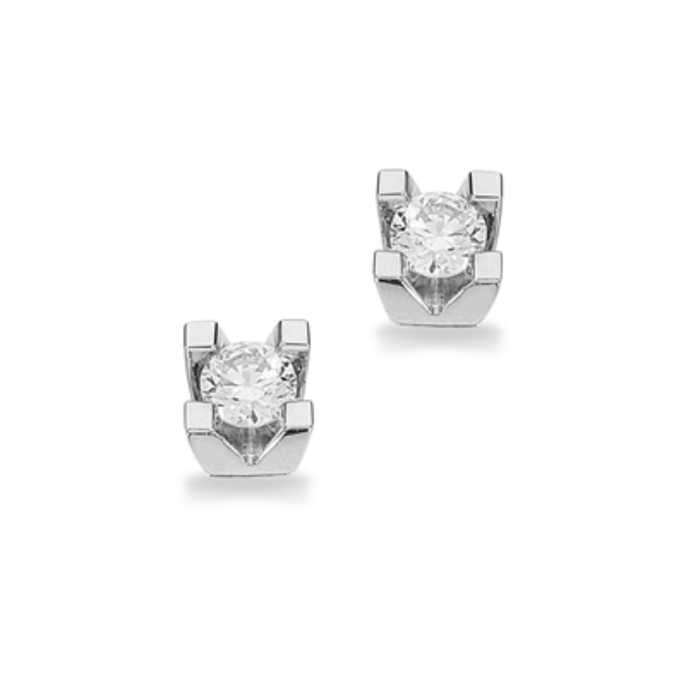 14kt hvidguld Kleopatra ørering 0,15