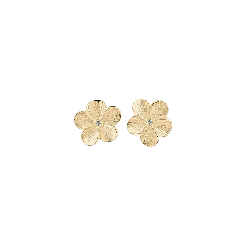 Blossom 14 kt. guld ørestikker blomst