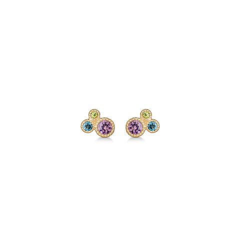 Mads Z Luxury Rainbow ørestik 14 kt