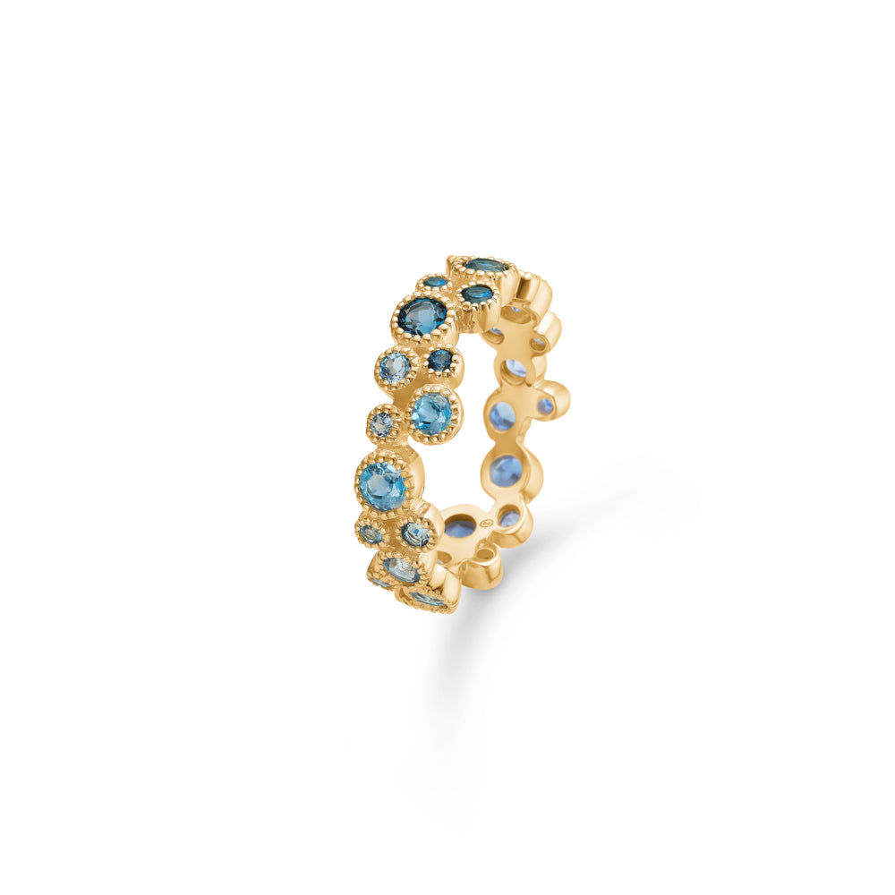 Mads Z "Luxury Rainbow" Blue 14kt ring