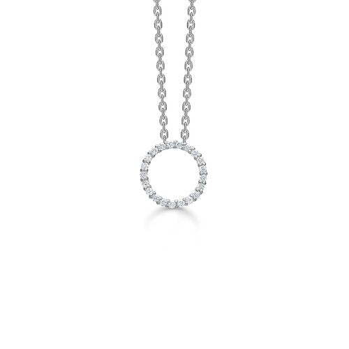 Mads Z Diamond Halo hvg. vedhæng 14 kt
