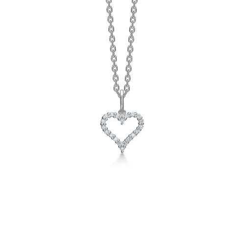 Mads z Tender Heart hvg. vedhæng 14 kt med diamanter