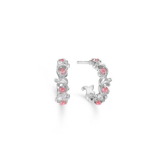 Outlet Mads Z "Vintage Blooming" ørestik m. Pink turmalin
