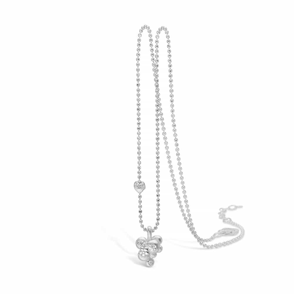 Blossom sølv vedhæng bobler