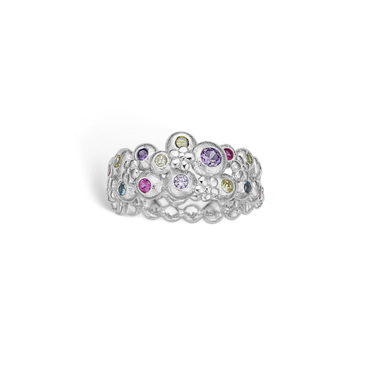 Blossom sølv ring