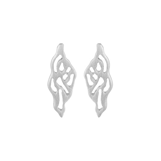 Blossom sølv ørestikker