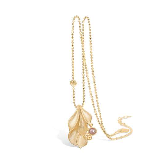 Blossom forgyldt halskæde