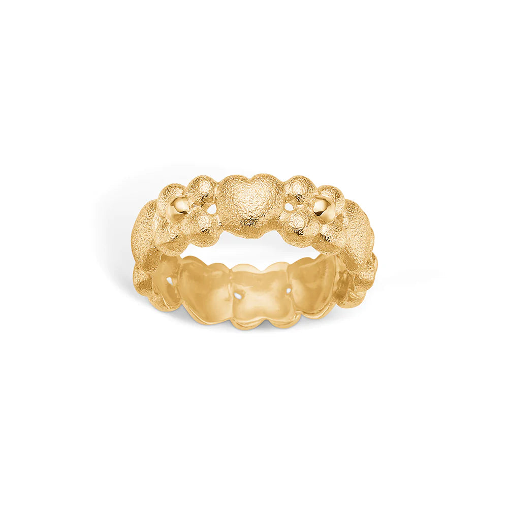 Outlet Blossom forgyldt ring