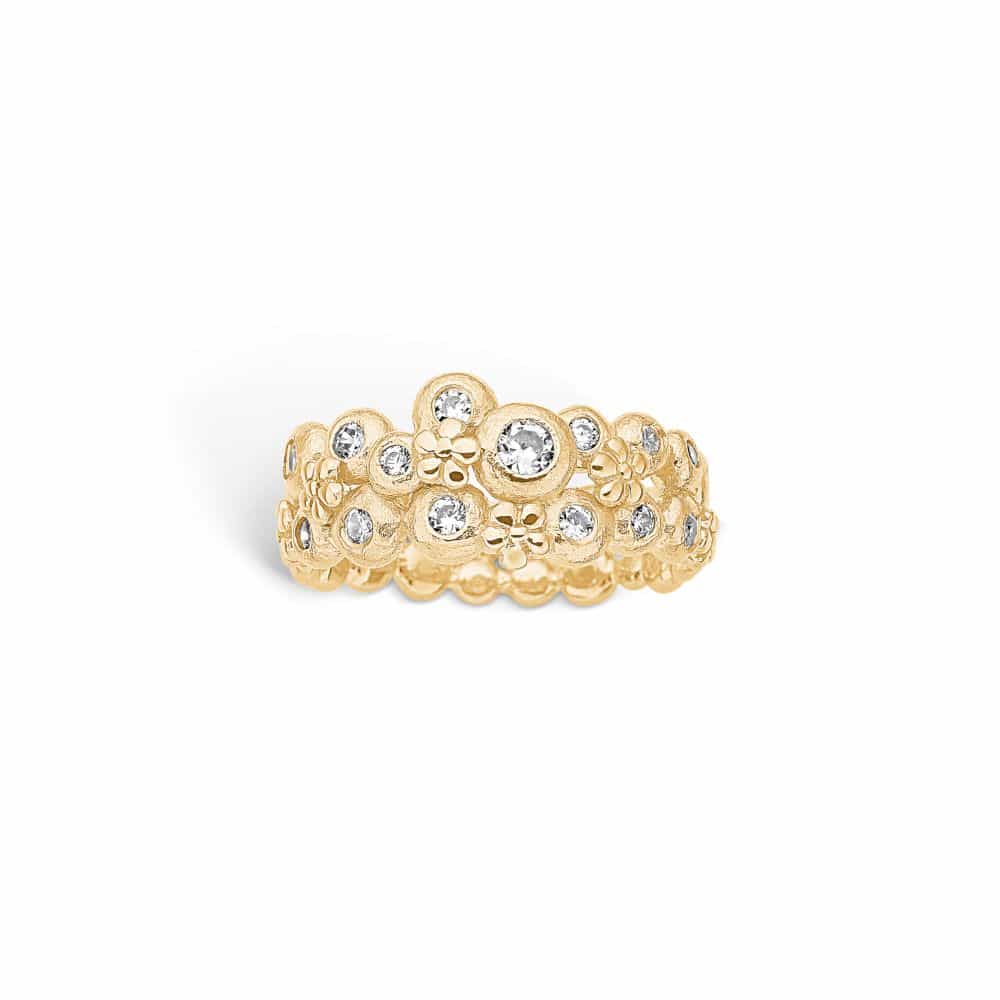 Blossom forgyldt ring