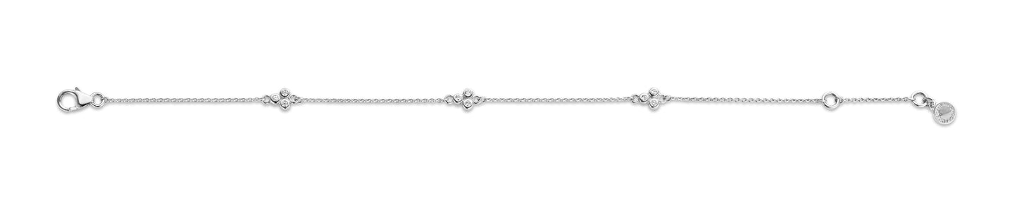 Spirit Icons Triangle Armbånd, hvidguld