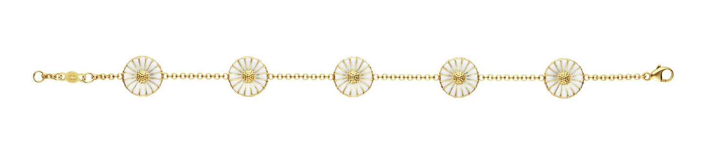 Georg Jensen Daisy armbånd m 5 marguritter