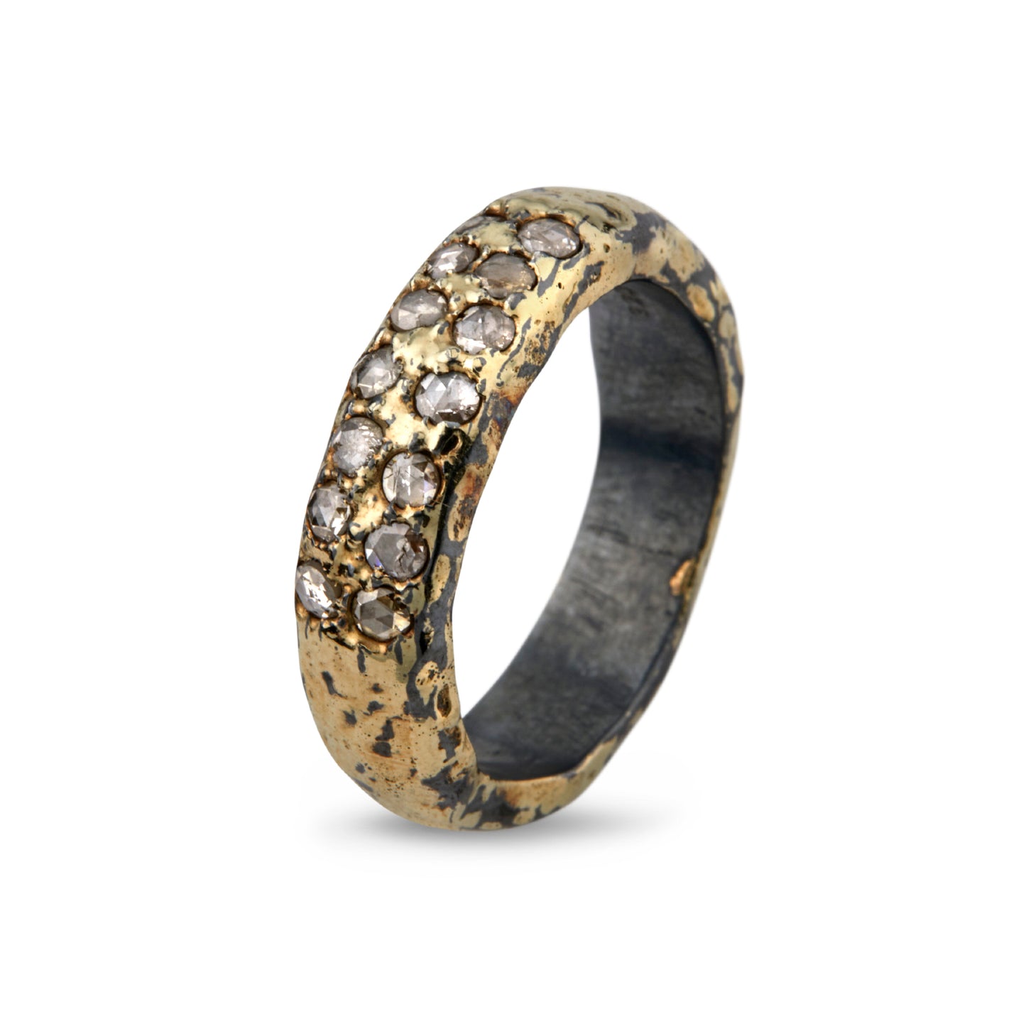 By Birdie Heritage Golden Pave ring