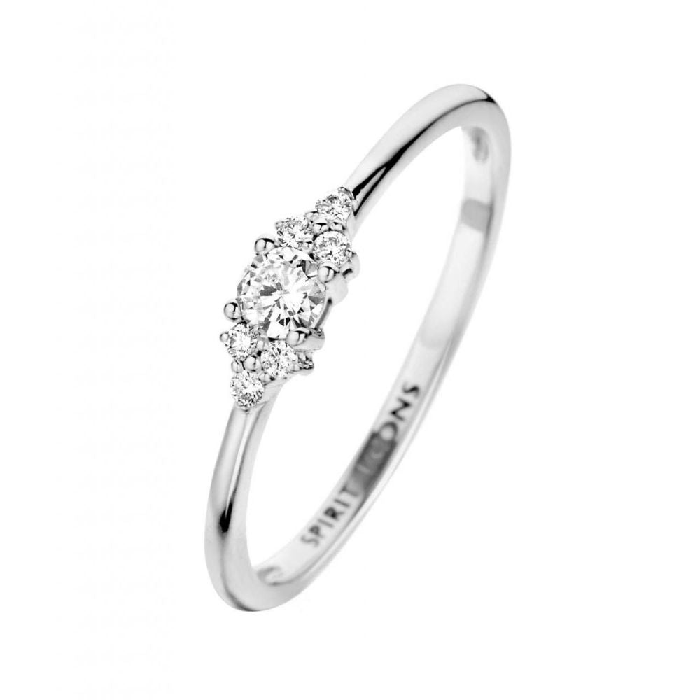 Spirit Icons Vida ring, hvidguld