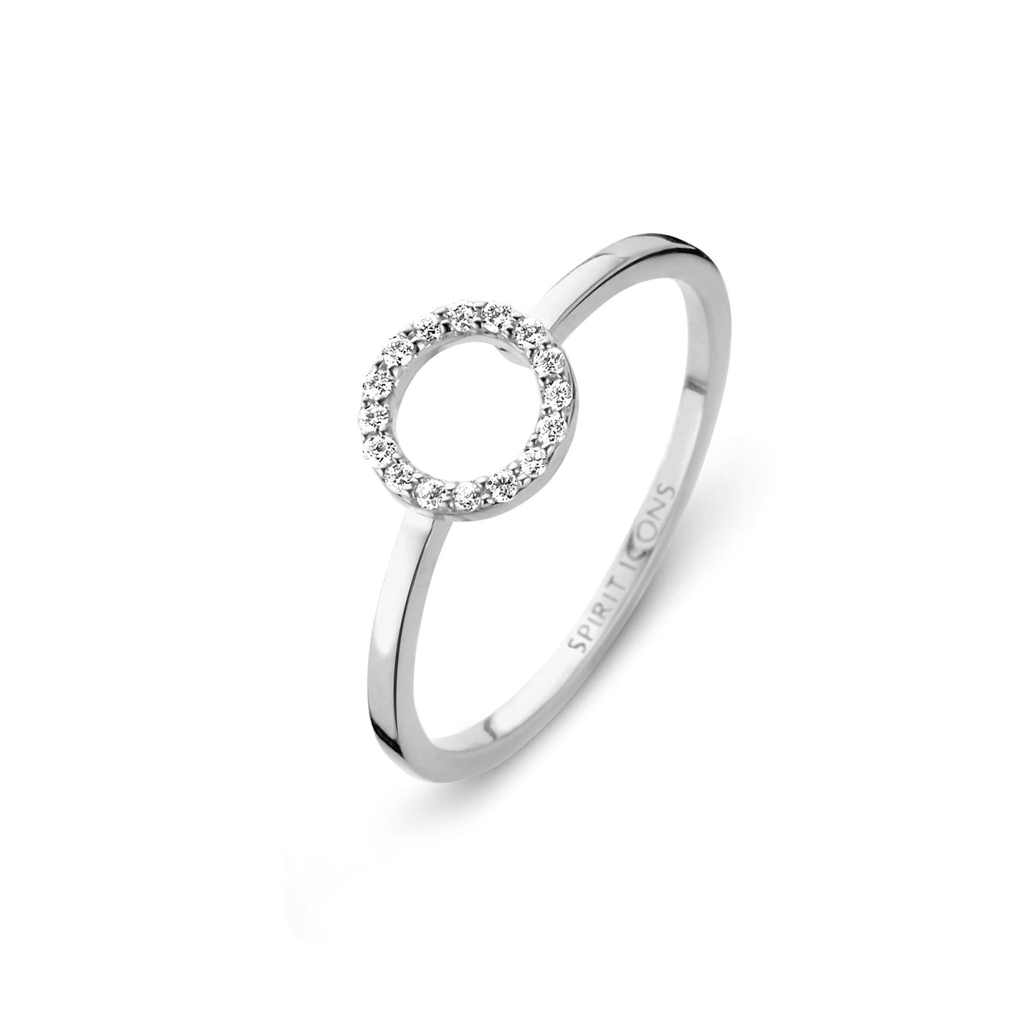 Spirit Icons Halo Ring, hvidguld