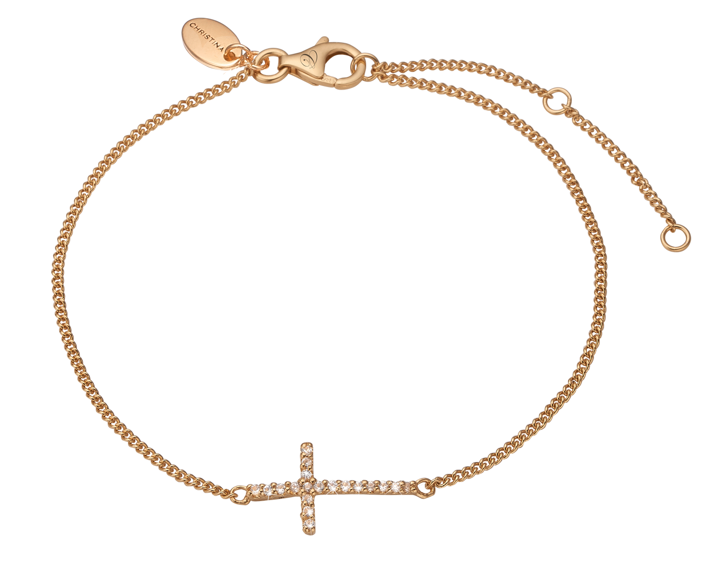 Christina armbånd Sparkling Cross