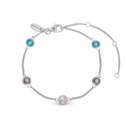 Christina Jewelry Colourful Champagne armbånd
