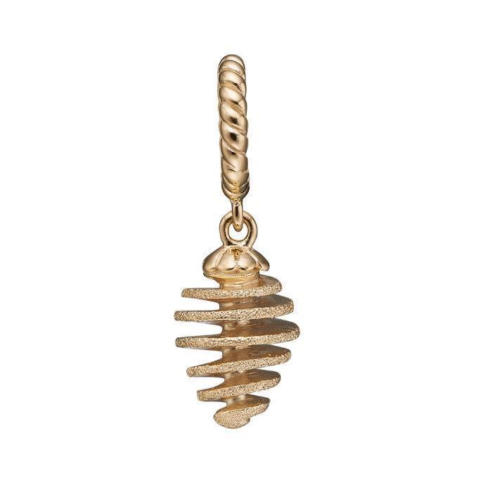 Christina charm til sølv/læderarmbånd 4mm