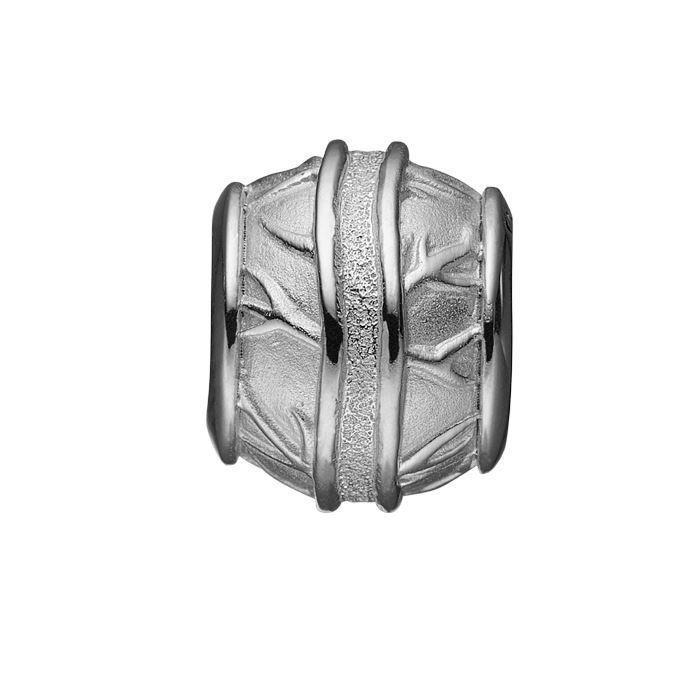 Christina charm til sølv/læderarmbånd 4mm