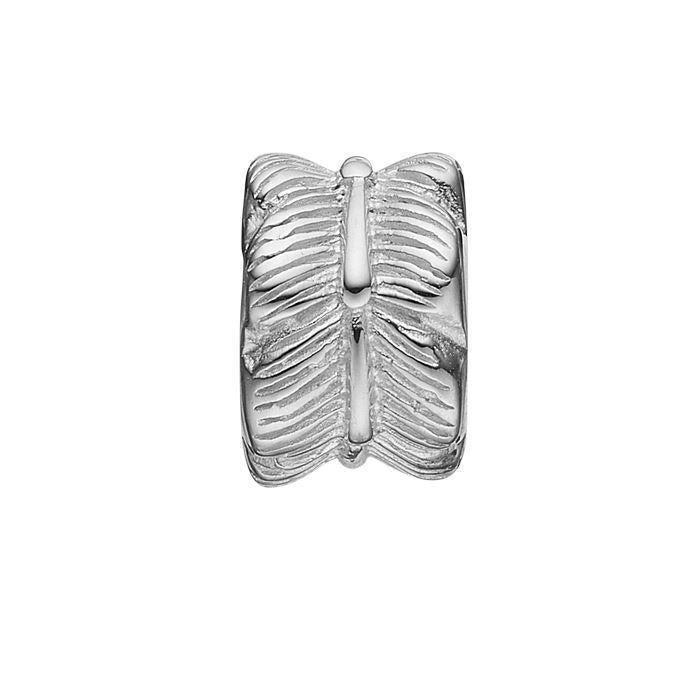 Christina charm til sølv/læderarmbånd 4mm