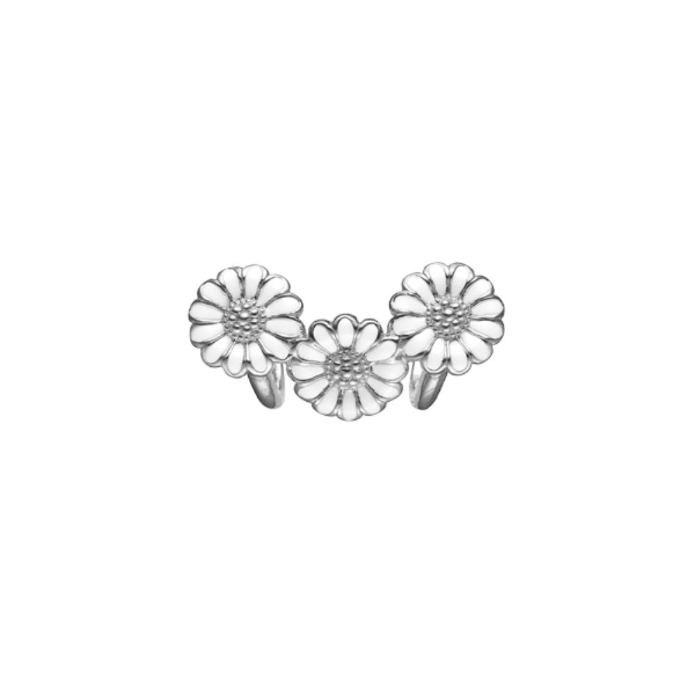 Christina Jewelery White Marguerite Trinity Charm