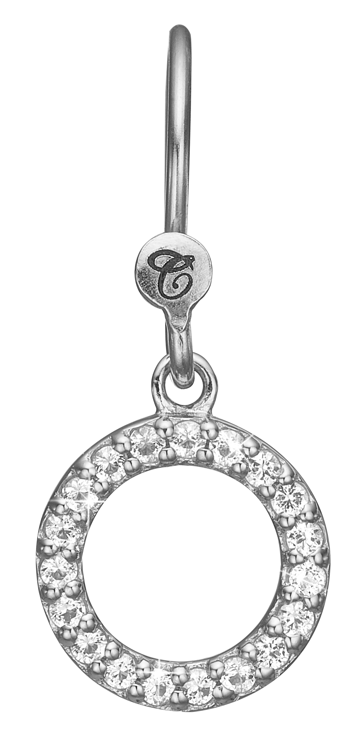 Christina Jewelry ørehænger Hanging Topas Circle