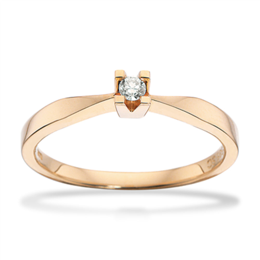 14kt Kleopatra ring 0,05