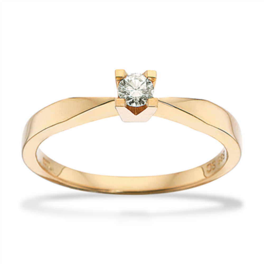 14kt Kleopatra ring 0,10