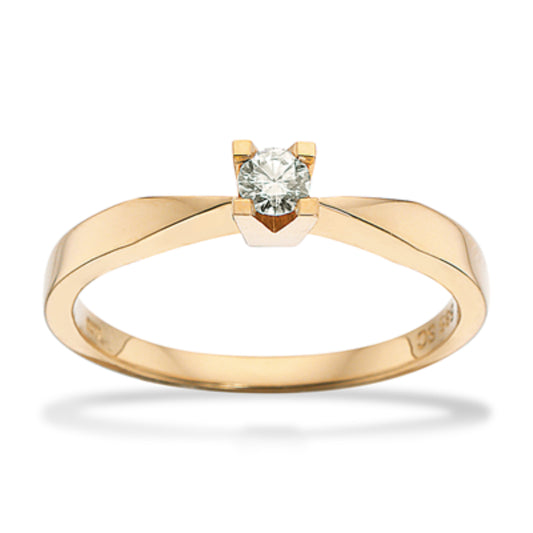 14kt Kleopatra ring 0,10