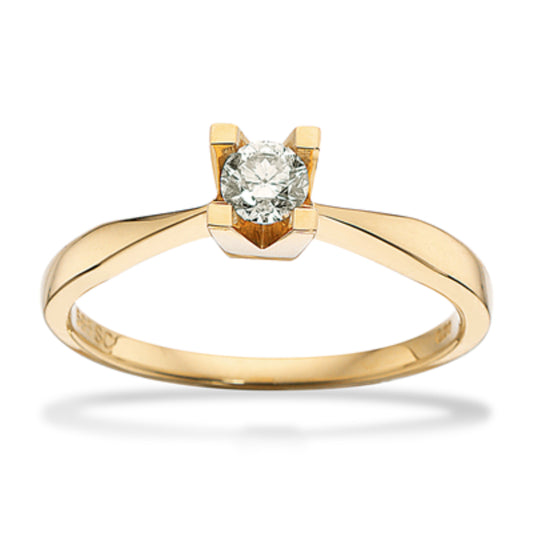 14kt Kleopatra ring 0,20