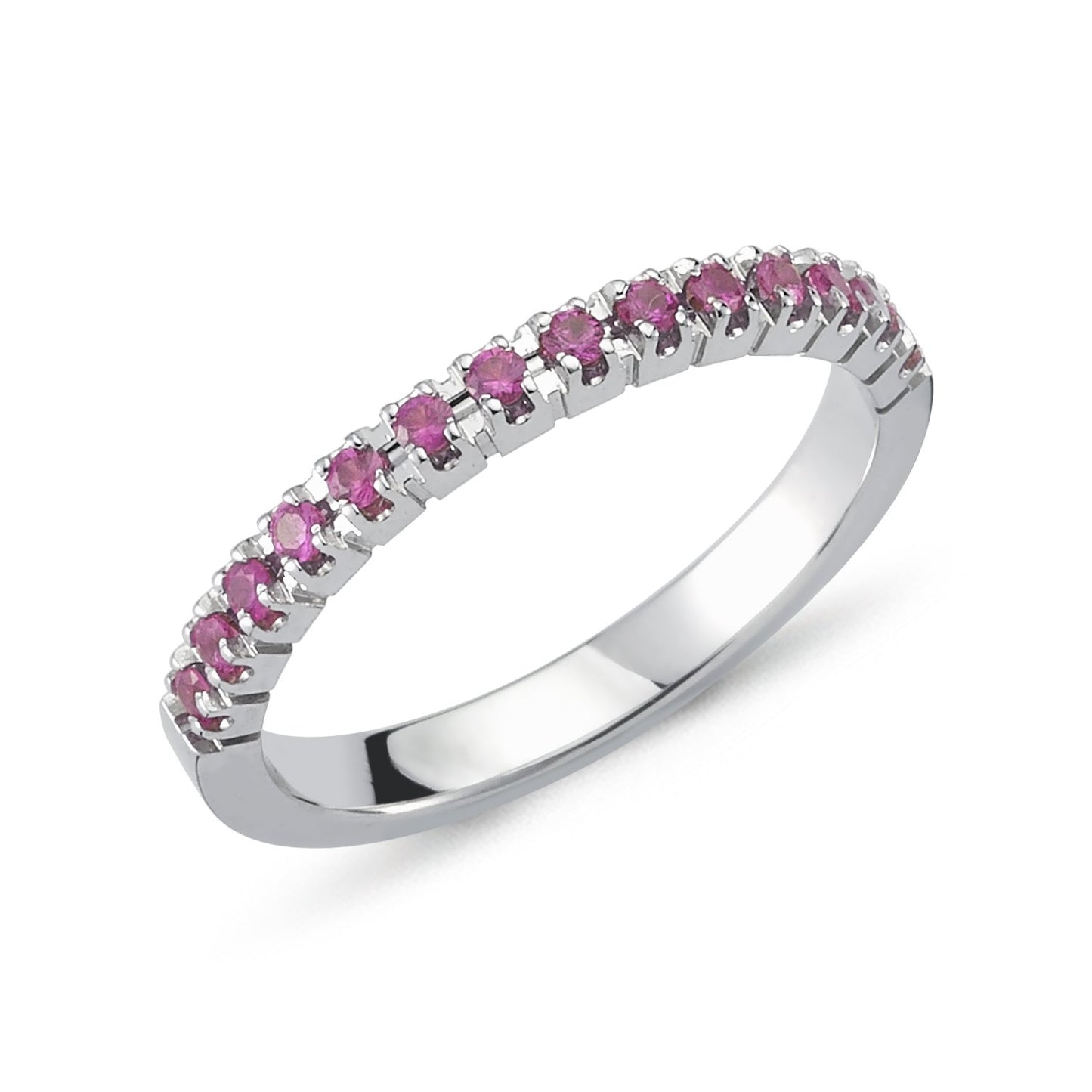Nuran Pera Ring Med Pink Safir