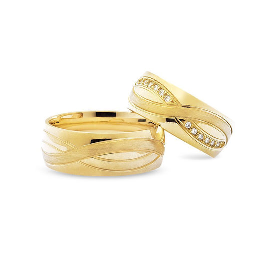 Nuran Vielses ringe A3233 0,28ct 14kt Rødguld (pris fra 19.900,00- pr. stk.)