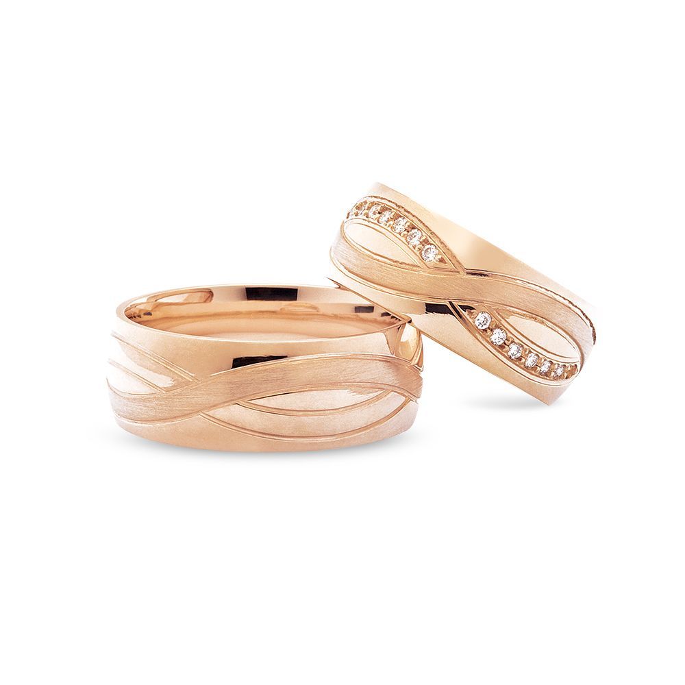 Nuran Vielses ringe A3233 0,14ct 14kt Rosaguld (pris fra 19.900,00. stk.)