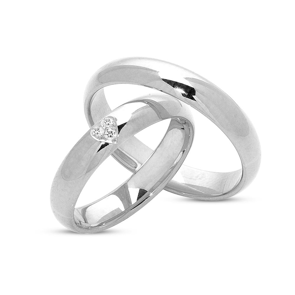 Nuran Vielses ringe A3279 3x0,01ct, 14kt Hvidbguld (pris fra 7.625,00,- pr. stk.)