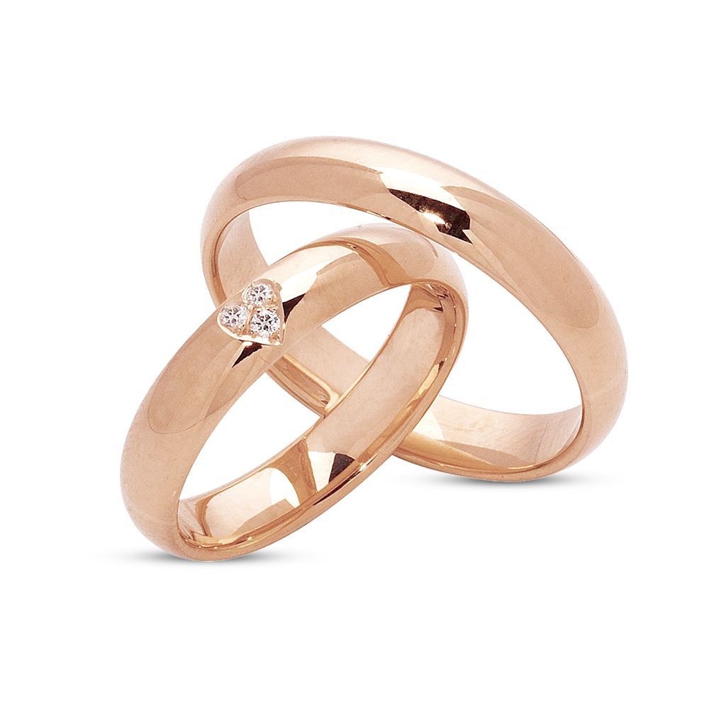 Nuran Vielses ringe A3279 3x0,01ct, 14kt Rosaguld (pris fra 7.625,00,- pr. stk.)