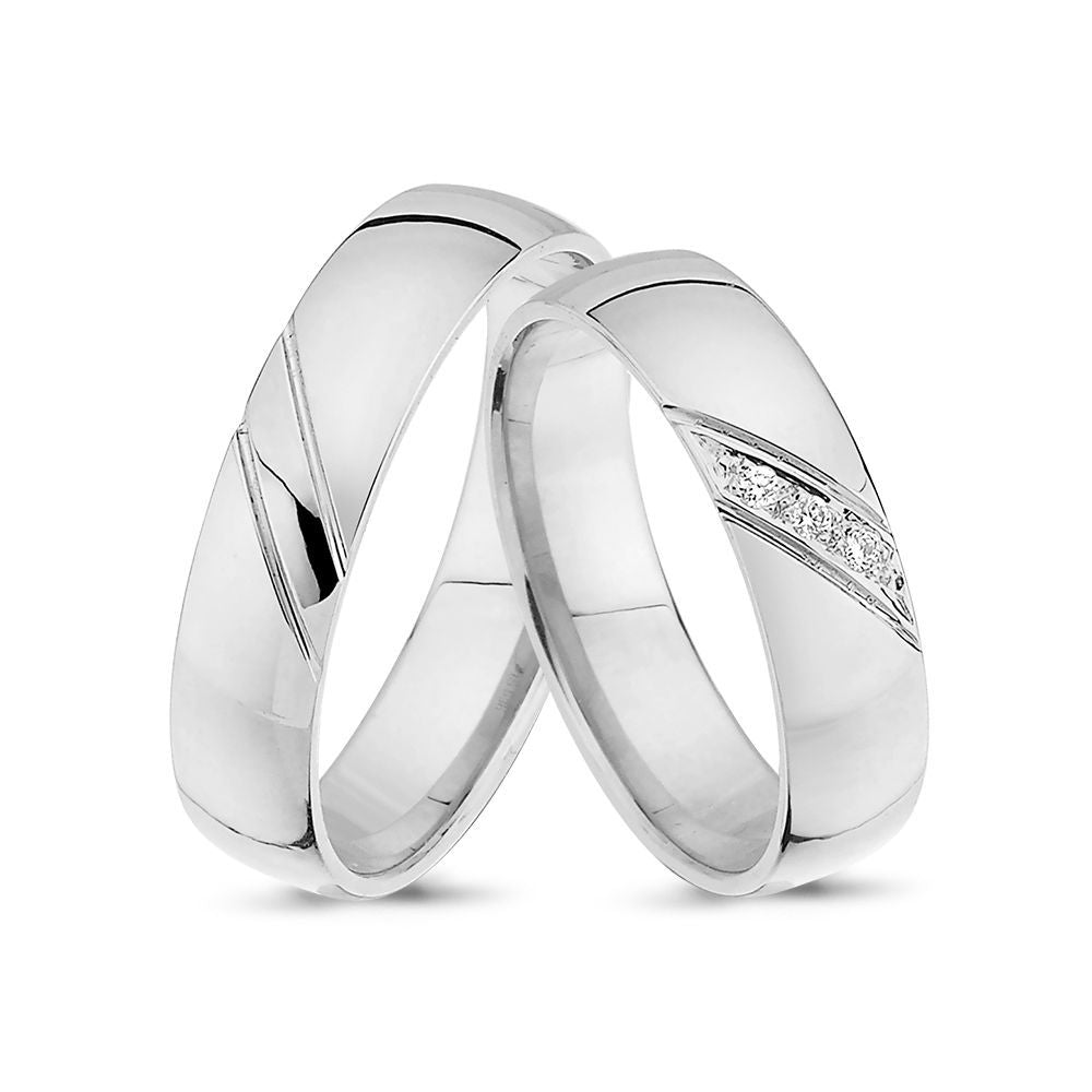 Nuran Vielses ringe A3426-S 3x0,01ct, Sølv (pris fra 1.400,- pr. stk.)