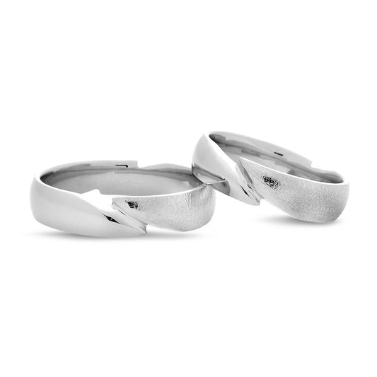 Nuran Vielses ringe A3438 14kt Hvidguld (pris fra 10.600,00,- pr. stk.)