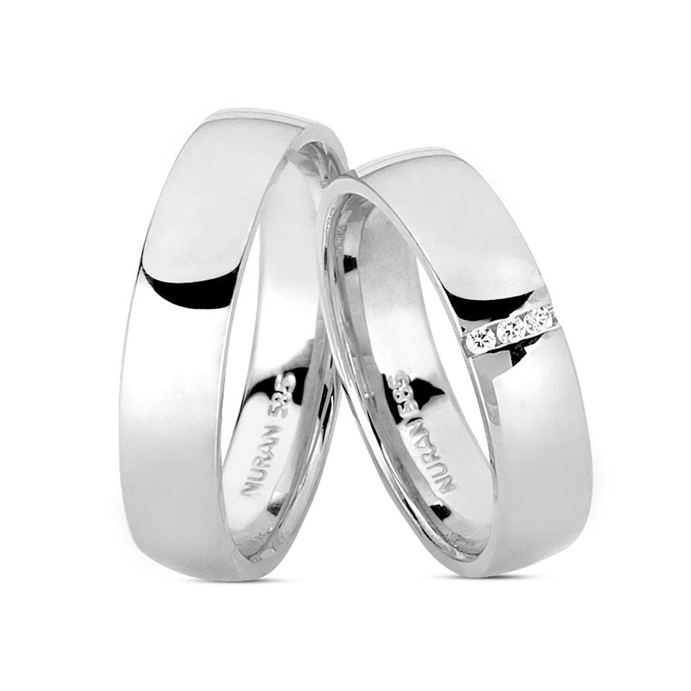 Nuran Vielses ringe A3439 3x0,01ct, Sølv (pris fra 7.300,- pr. stk.)