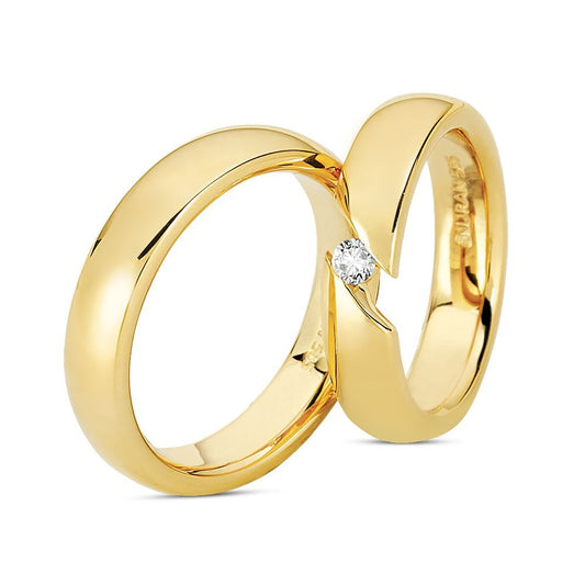 Nuran Vielses ringe A3452 1x0,10ct, 14kt Rødguld (pris fra 19.075,00,- pr. stk.)