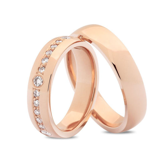 Nuran Vielses ringe A3504 0,40ct, 14kt Rosaguld (pris fra 17.400,00,- pr. stk.)