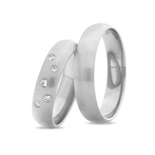 Nuran Vielses ringe A3506 0,08ct, 14kt Hvidguld (pris fra 9.775,00,- pr. stk.)