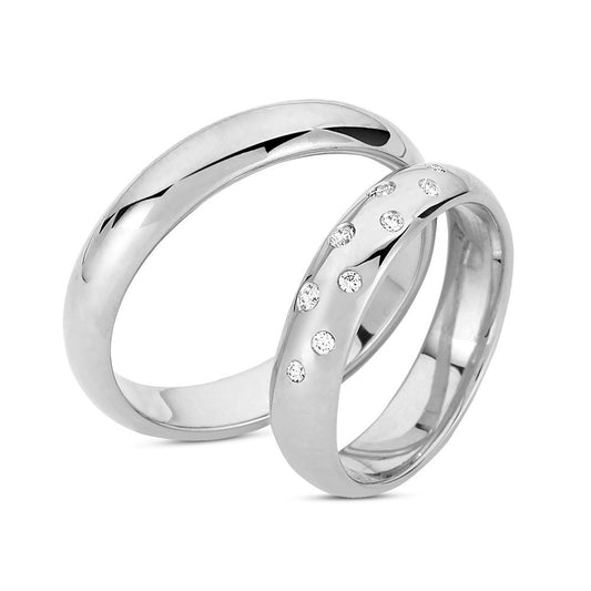 Nuran Vielses ringe A3532 0,12ct, 14kt Hvidguld (pris fra 12.850,00,- pr. stk.)